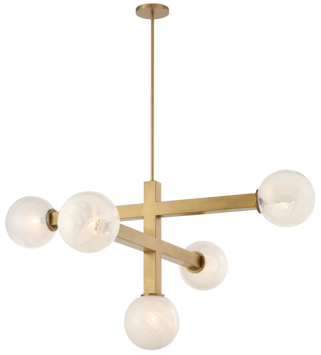 Thumbnail2 of Minka Lavery Narra 5-Light 47-in Legacy Brass Chandelier with Shades