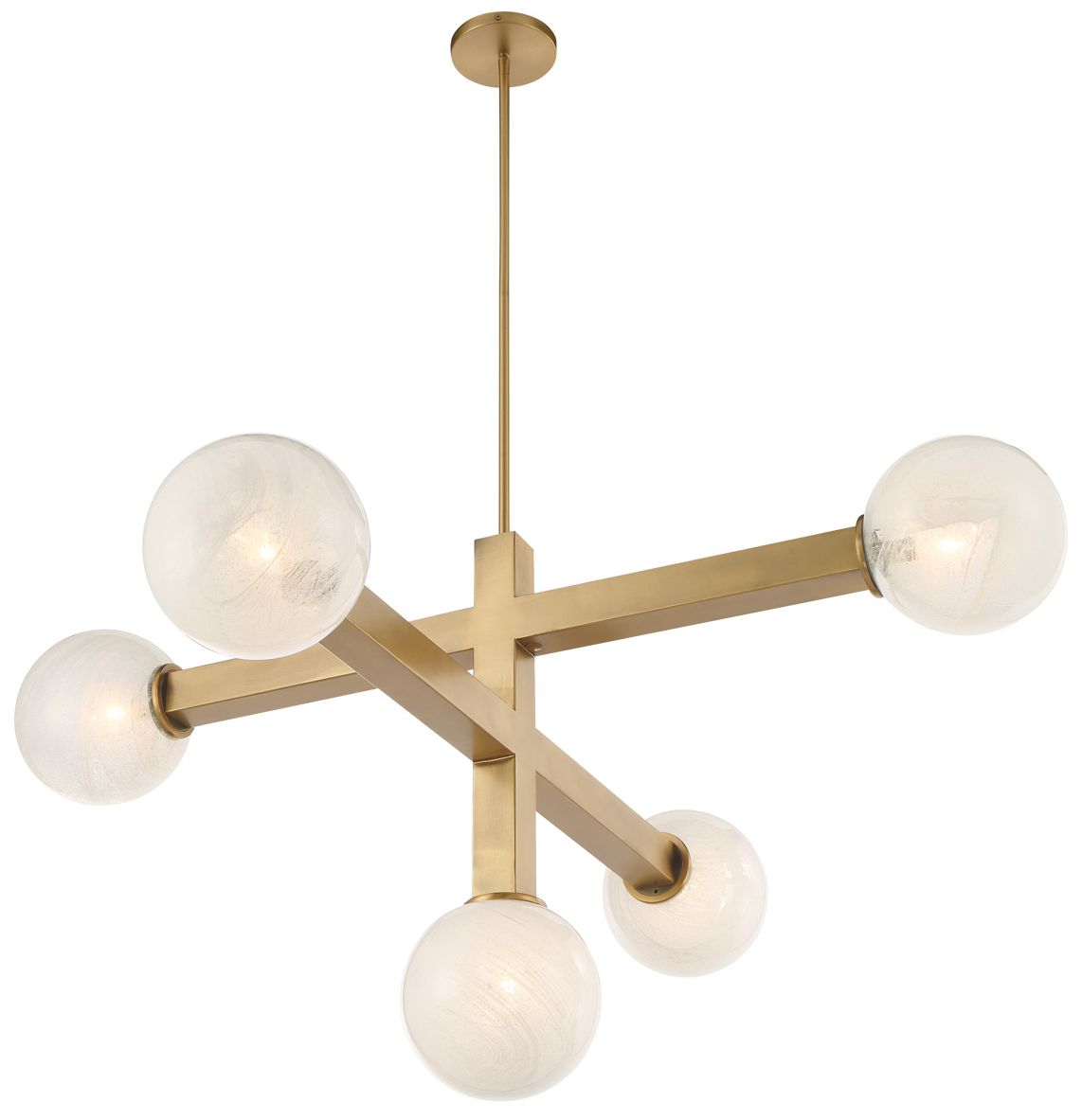 Thumbnail3 of Minka Lavery Narra 5-Light 47-in Legacy Brass Chandelier with Shades more views