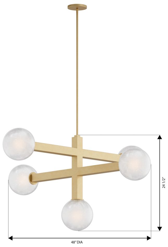 Minka Lavery Narra 5-Light 47-in Legacy Brass Chandelier with Shades