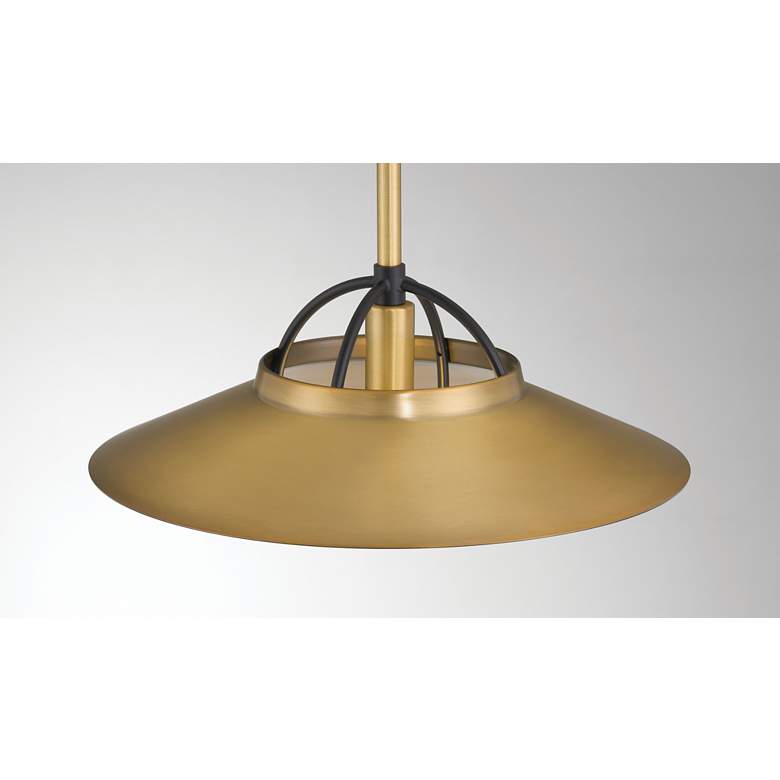 Image 3 Minka-Lavery Newburie 1-Light 12-in Brass and Matte Black Indoor Pendant more views