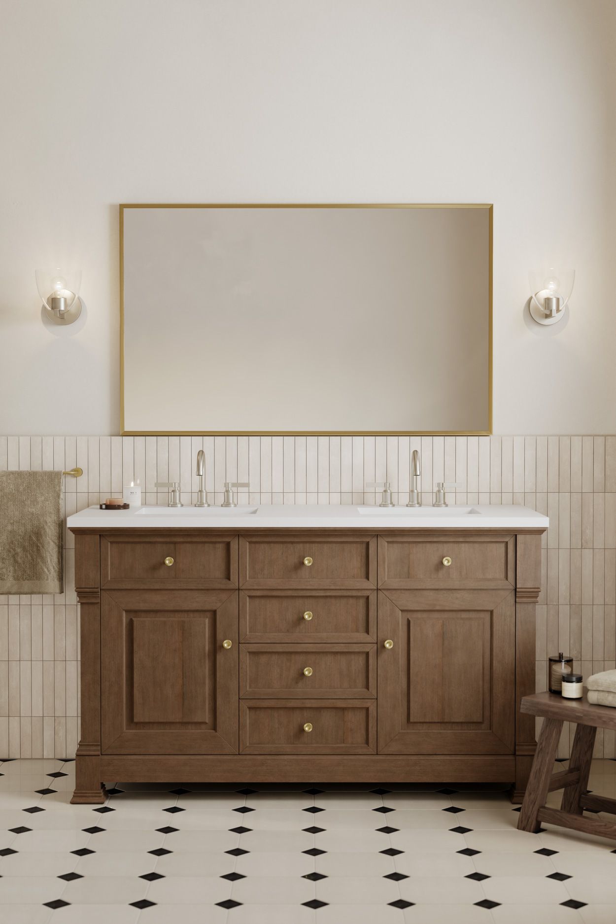 Image 4 Minka Lavery Noellea 1-Light 6.5-in Brushed Nickel Vanity Light with Shade more views