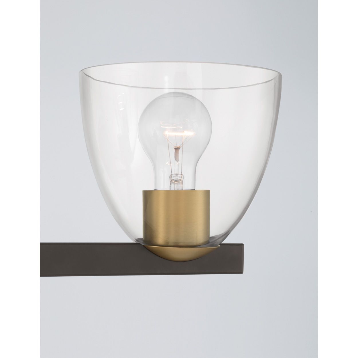 Image 5 Minka Lavery Noellea 3Light 23.5in Bronze and Brass Vanity Light with Shade more views