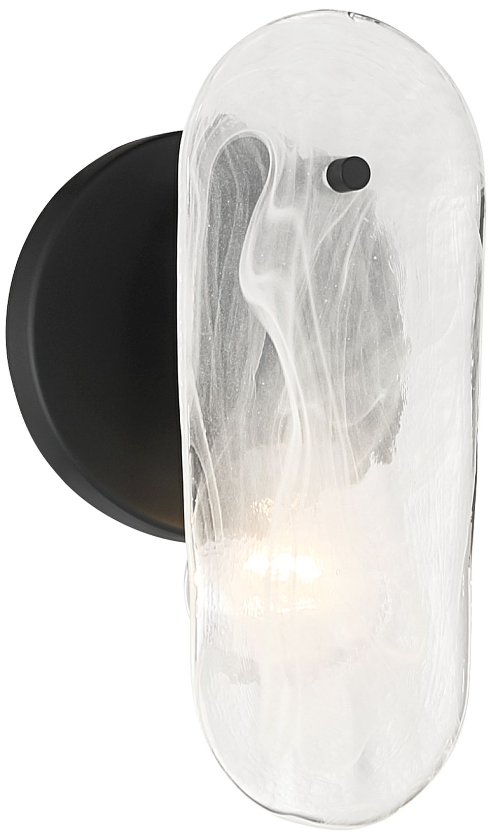 Thumbnail1 of Minka Lavery Oldmill 1-Light 5-in Dark Matte Black Wall Sconce with Shade