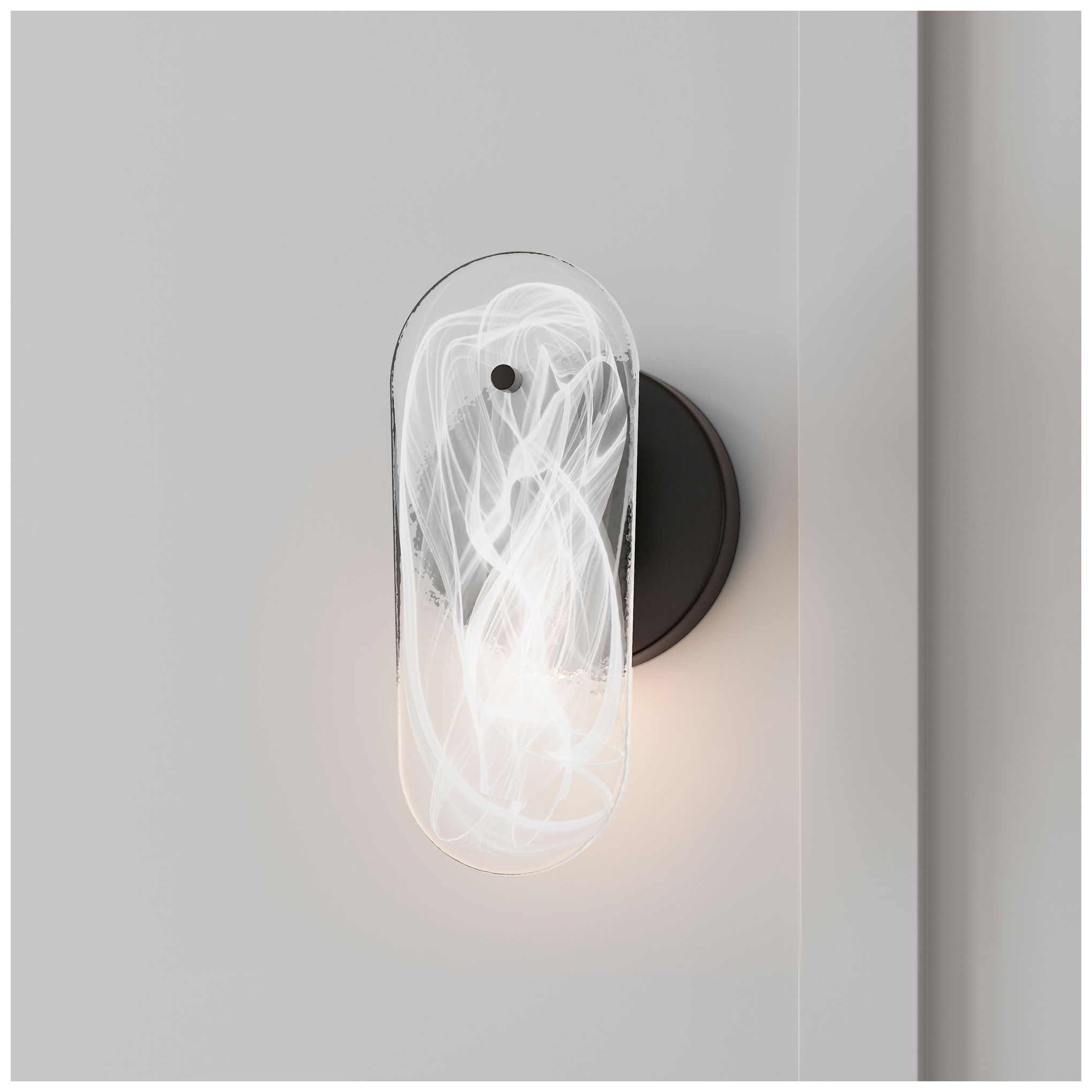 Thumbnail2 of Minka Lavery Oldmill 1-Light 5-in Dark Matte Black Wall Sconce with Shade more views