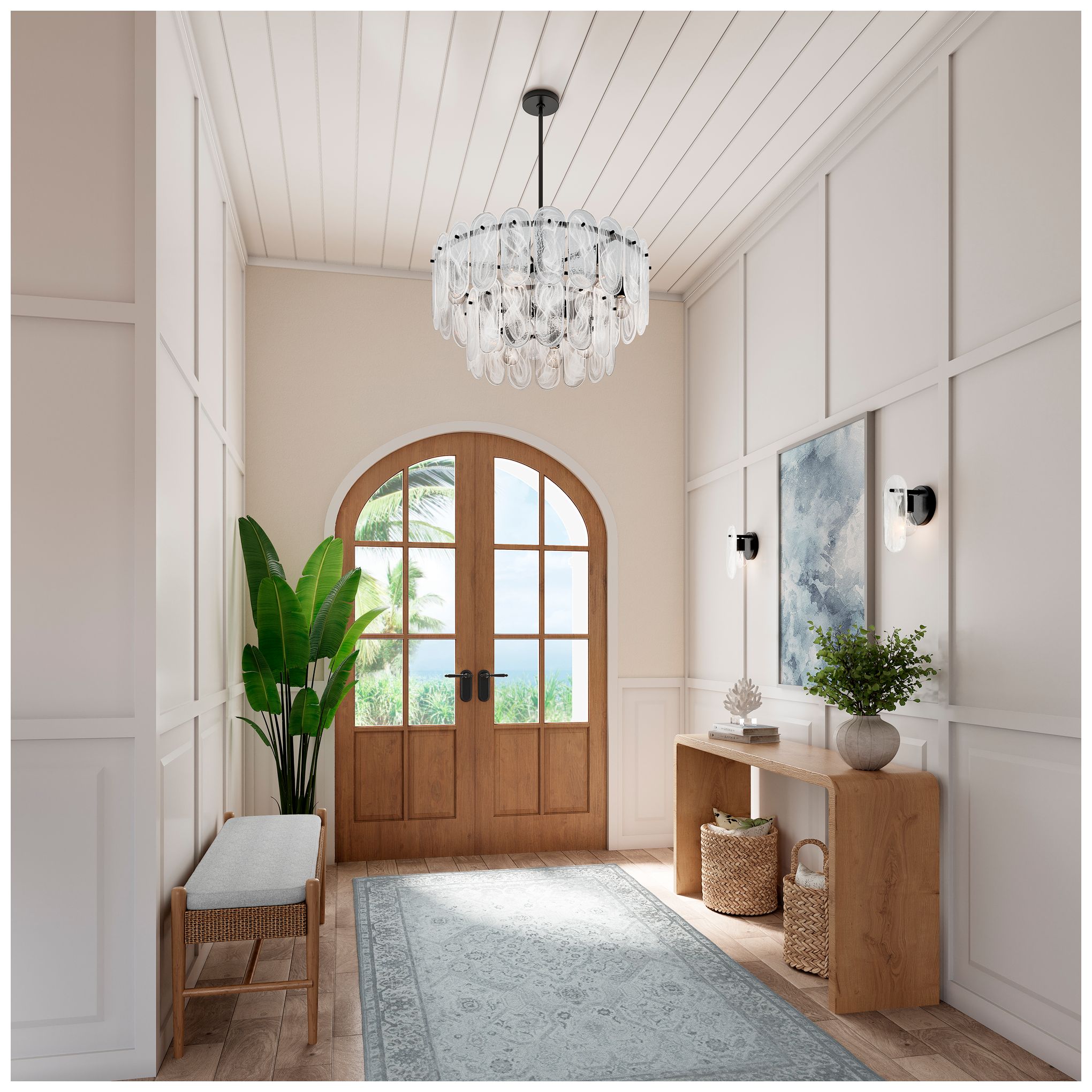Thumbnail4 of Minka Lavery Oldmill 1-Light 5-in Dark Matte Black Wall Sconce with Shade more views