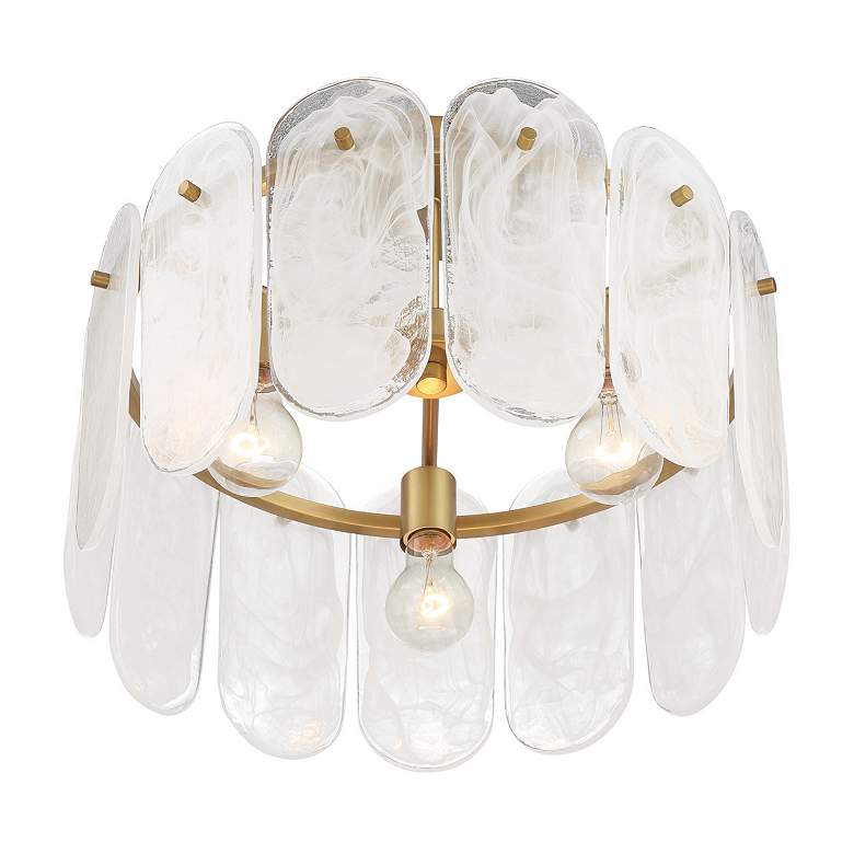 Image 5 Minka-Lavery Oldmill 3-Light 18.25-in Legacy Brass Indoor Semi Flush more views