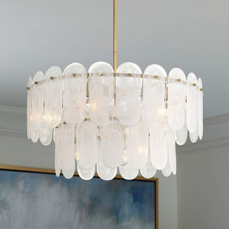 Image 1 Minka-Lavery Oldmill 9-Light 30-in Legacy Brass Indoor Pendant