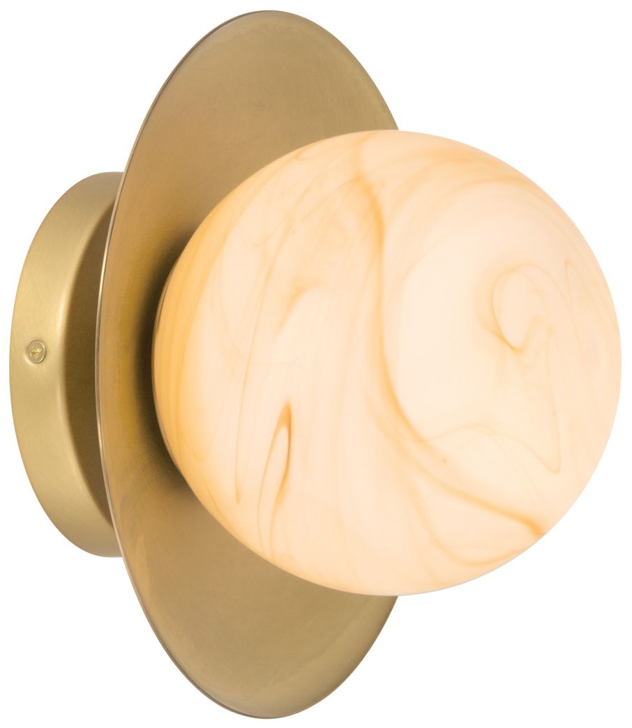 Minka Lavery Olenne 1-Light 9-in Legacy Brass Bath Light with Glass Shade