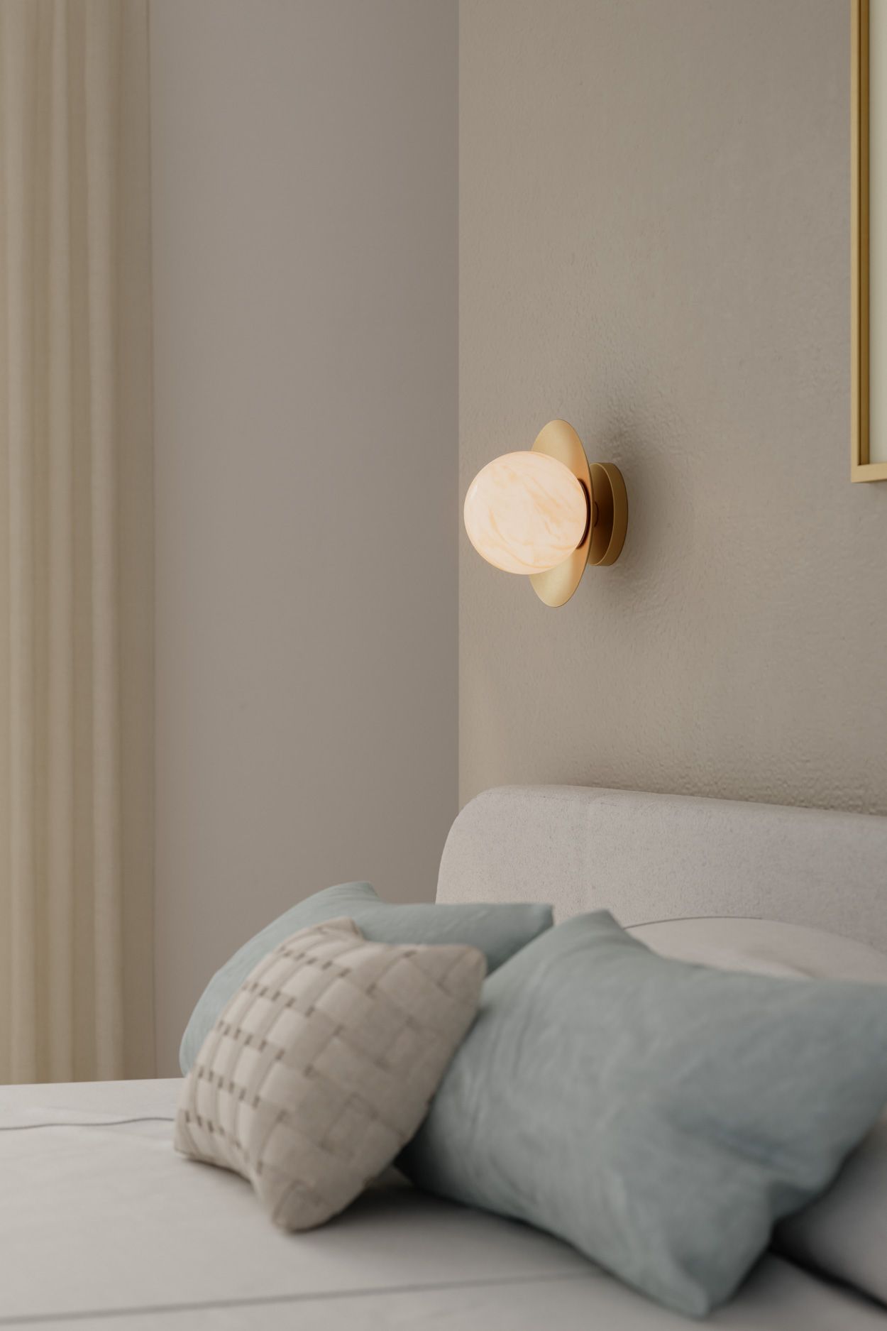 Image 2 Minka Lavery Olenne 1-Light 9-in Legacy Brass Bath Light with Glass Shade more views