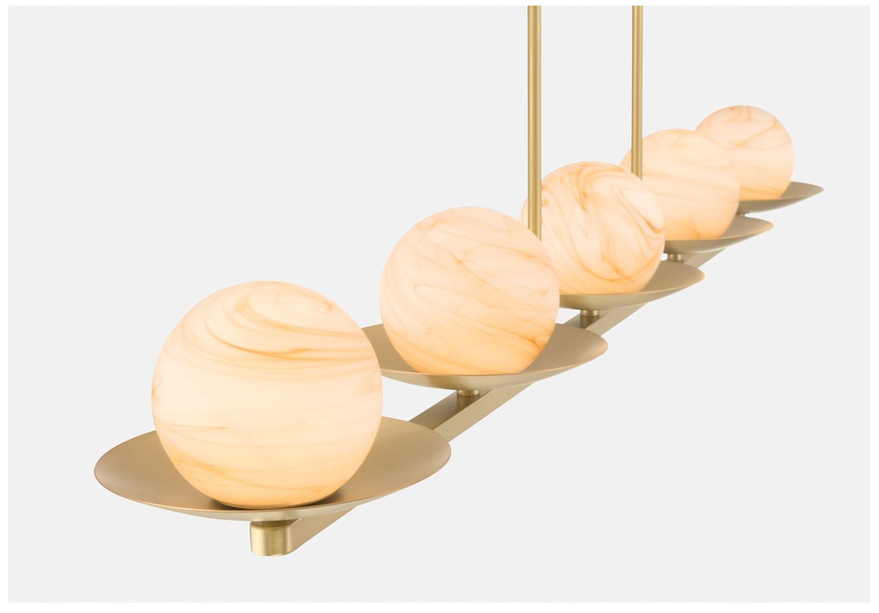 Image 5 Minka Lavery Olenne 5-Light 64-in Brass more views