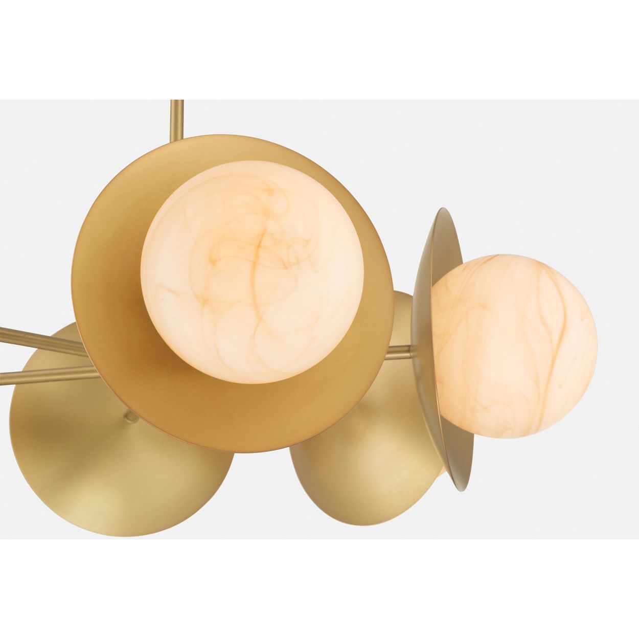 Image 5 Minka Lavery Olenne 6-Light 28-in Legacy Brass Pendant with Orb Shades more views