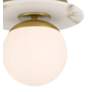 2_Minka-Lavery Orban 9" Wide Soft Brass Faux Alabaster Semi Flush Mount more views