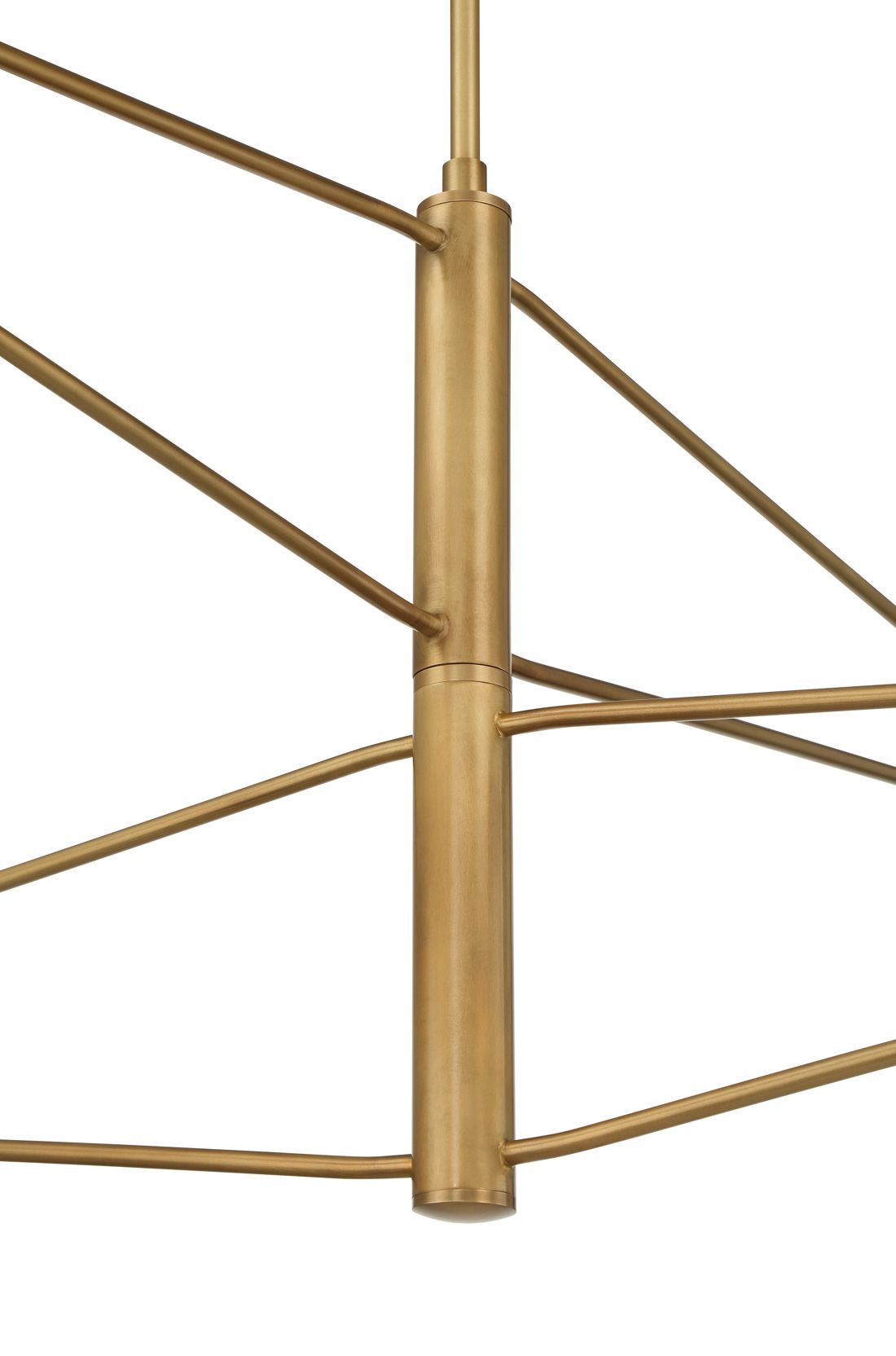 Image 4 Minka-Lavery Orion 4-Light 53-in Legacy Brass Chandelier with Glass Shades more views