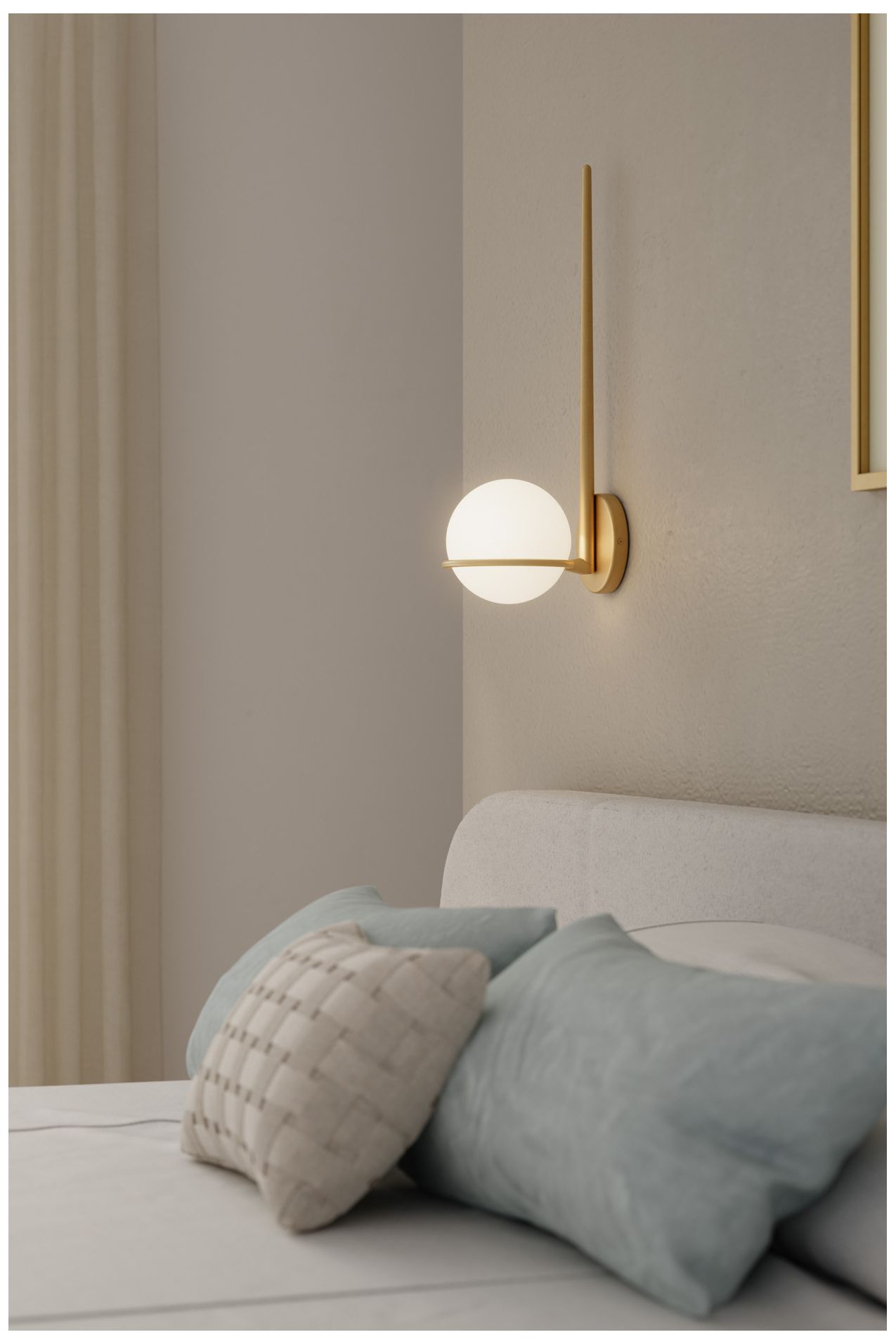Image 2 Minka Lavery Orstyn 1-Light 8-in Legacy Brass Wall Sconce with Glass Shade more views