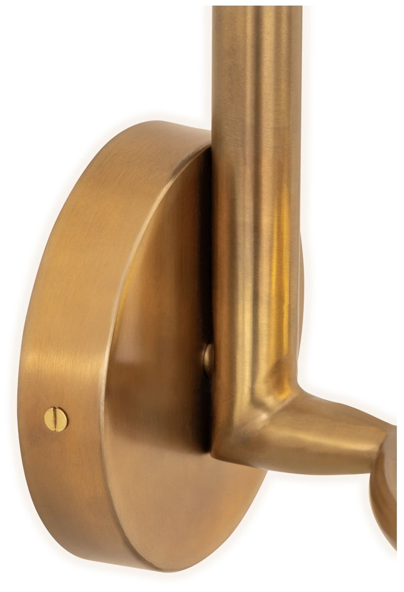 Image 5 Minka Lavery Orstyn 1-Light 8-in Legacy Brass Wall Sconce with Glass Shade more views