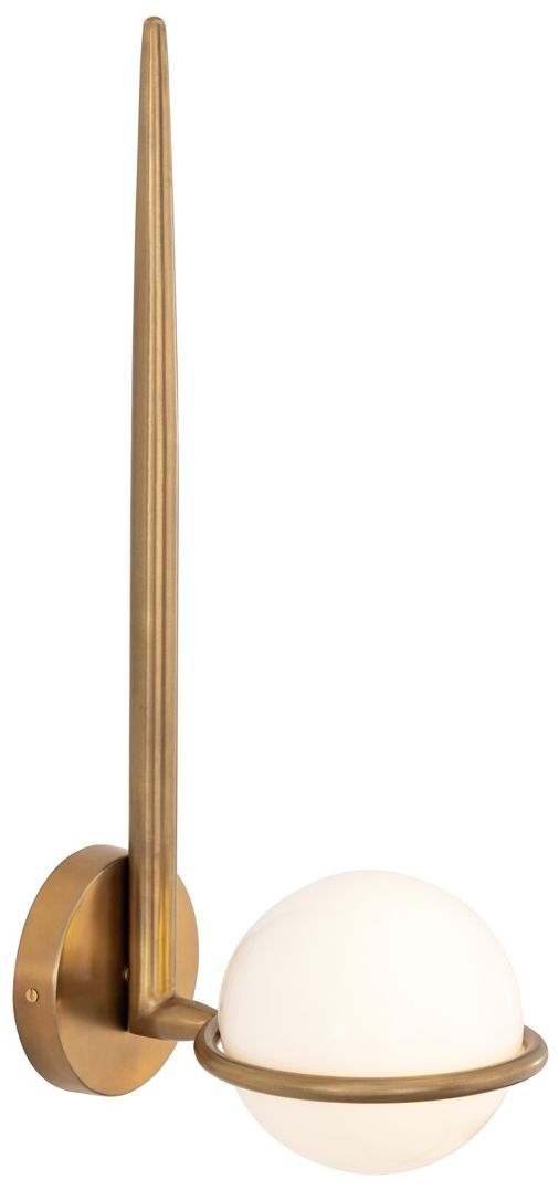 Image 6 Minka Lavery Orstyn 1-Light 8-in Legacy Brass Wall Sconce with Glass Shade more views