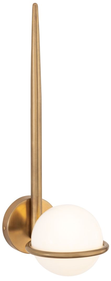 Image 7 Minka Lavery Orstyn 1-Light 8-in Legacy Brass Wall Sconce with Glass Shade more views