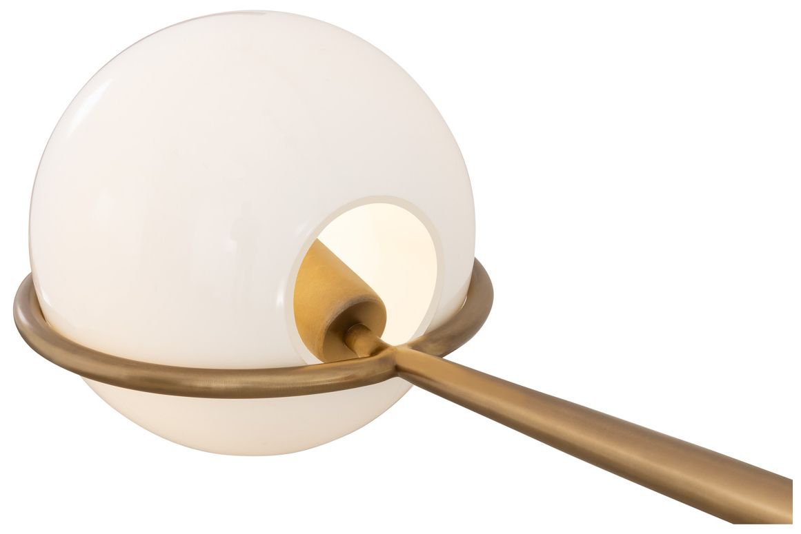 Image 5 Minka Lavery Orstyn 2-Light 52-in Legacy Brass Linear Chandelier with Shade more views