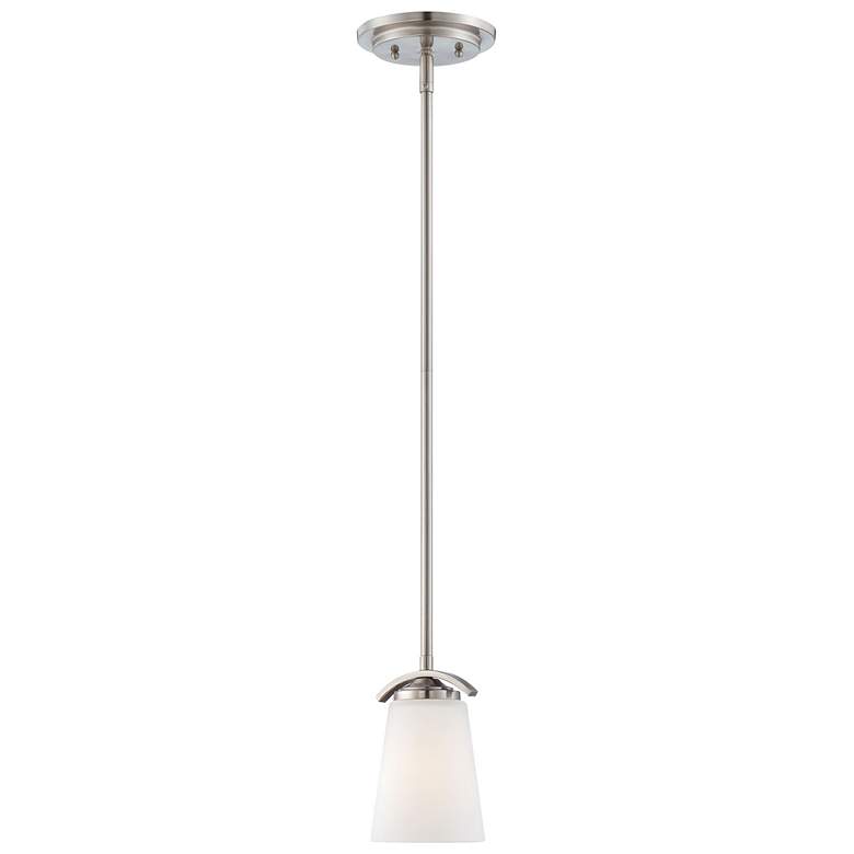 Image 1 Minka-Lavery Overland Park 1-Light Brushed Nickel Mini Pendant