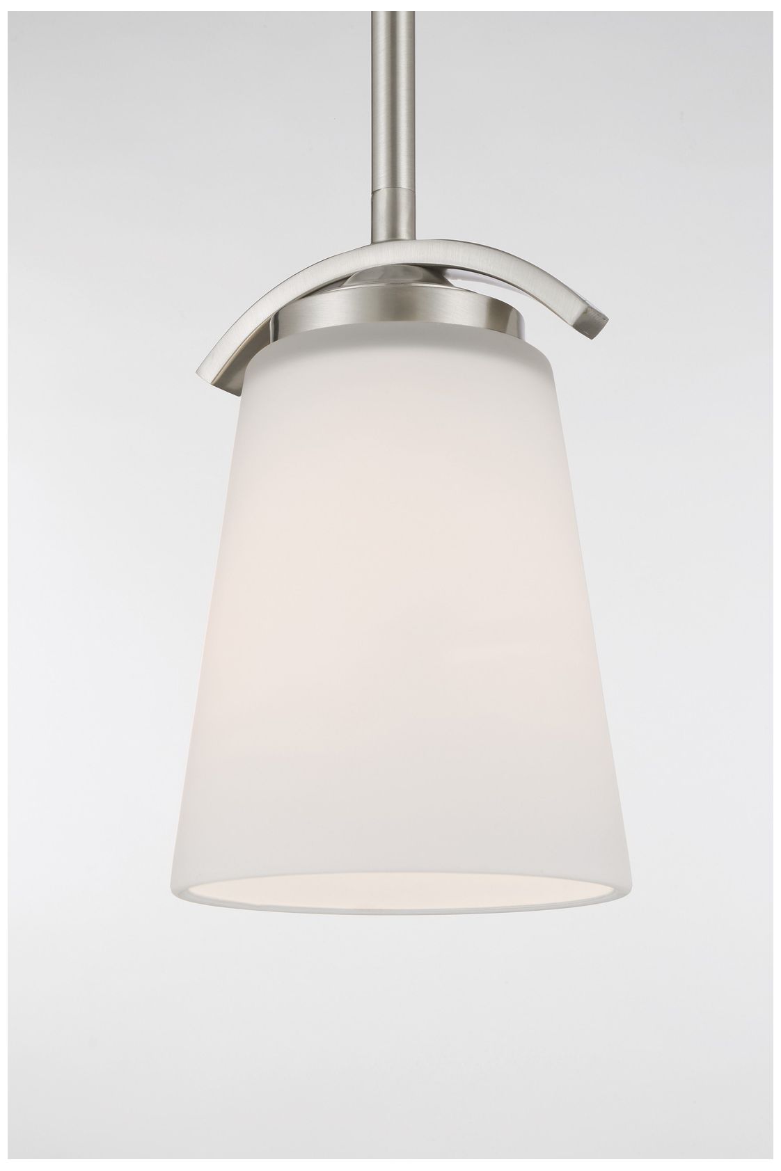Image 5 Minka-Lavery Overland Park 1-Light Brushed Nickel Mini Pendant more views