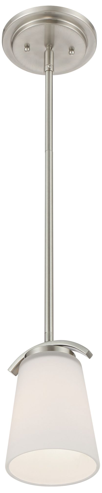 Image 6 Minka-Lavery Overland Park 1-Light Brushed Nickel Mini Pendant more views