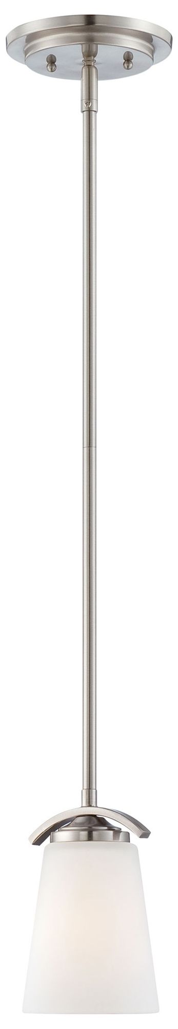 Image 7 Minka-Lavery Overland Park 1-Light Brushed Nickel Mini Pendant more views
