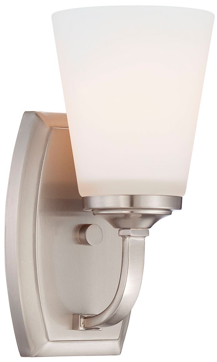 Minka-Lavery Overland Park 1-Light Brushed Nickel Vanity Light