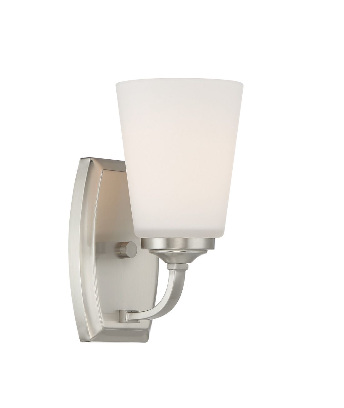 Image 6 Minka-Lavery Overland Park 1-Light Brushed Nickel Vanity Light more views
