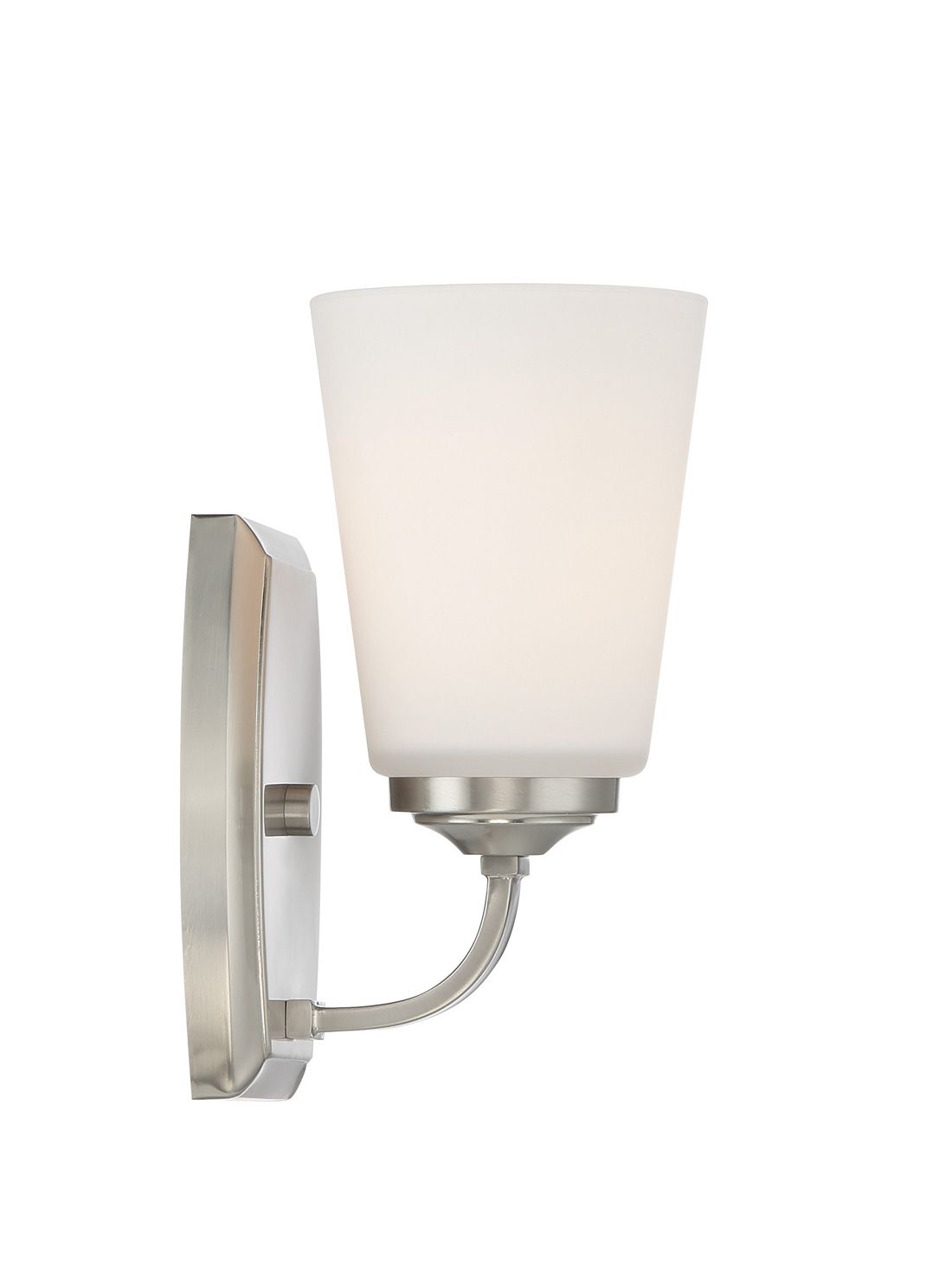 Minka-Lavery Overland Park 1-Light Brushed Nickel Vanity Light