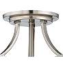 4_Minka Lavery Overland Park 16 1/2" Nickel White Glass Ceiling Light more views