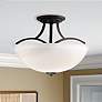1_Minka-Lavery Overland Park 16 1/2" Vintage Bronze 3-Light Semi Flush