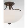 4_Minka-Lavery Overland Park 16 1/2" Vintage Bronze 3-Light Semi Flush more views