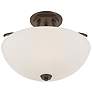 5_Minka-Lavery Overland Park 16 1/2" Vintage Bronze 3-Light Semi Flush more views