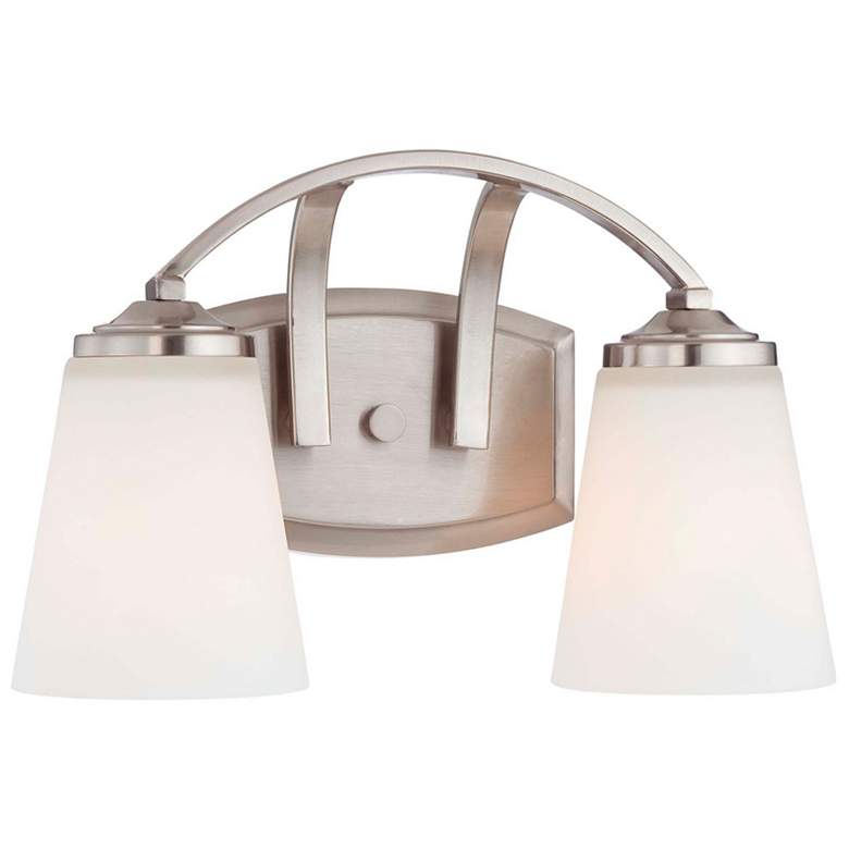 Image 1 Minka-Lavery Overland Park 2-Light Brushed Nickel Bath