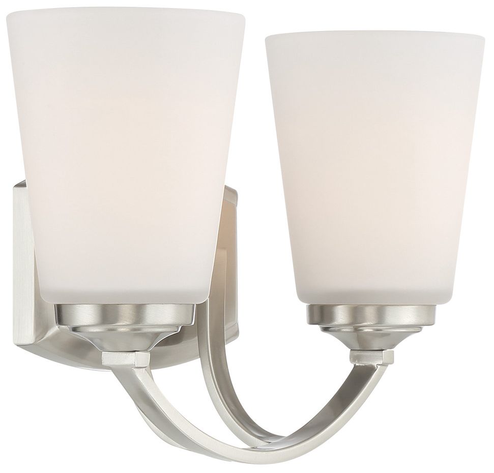 Image 5 Minka-Lavery Overland Park 2-Light Brushed Nickel Bath more views