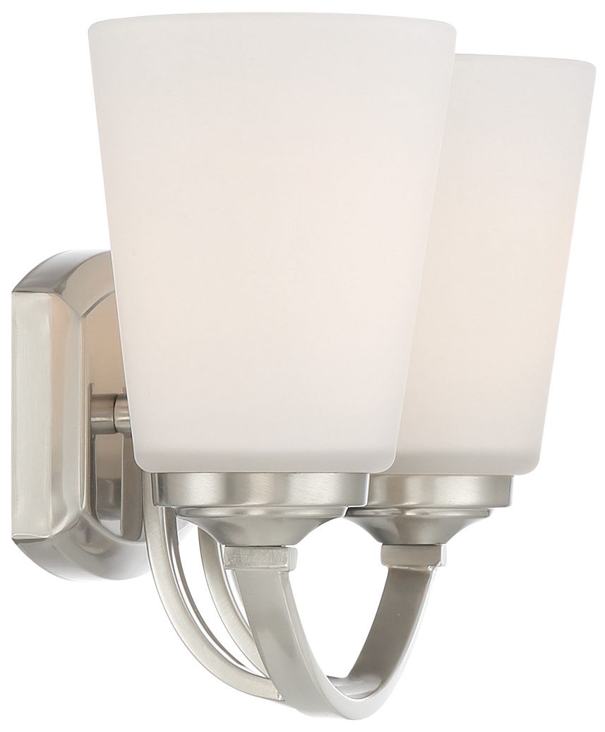 Image 6 Minka-Lavery Overland Park 2-Light Brushed Nickel Bath more views