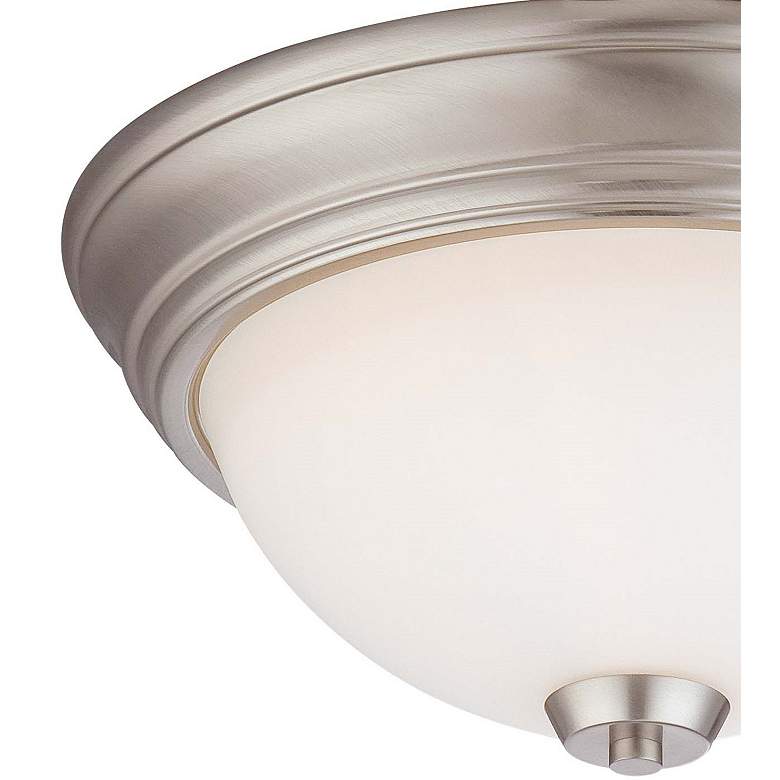 Image 2 Minka-Lavery Overland Park 2-Light Brushed Nickel Flush Mount more views