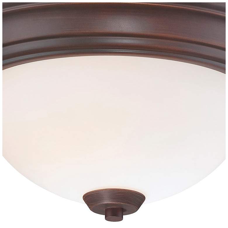 Image 2 Minka-Lavery Overland Park 2-Light Vintage Bronze Flush Mount more views
