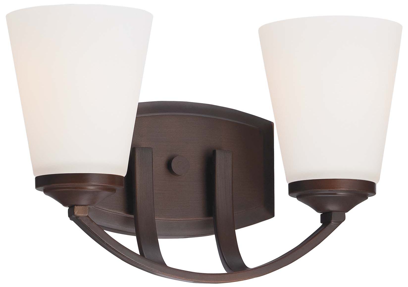 Image 2 Minka-Lavery Overland Park 2-Light Vintage Bronze Vanity Light