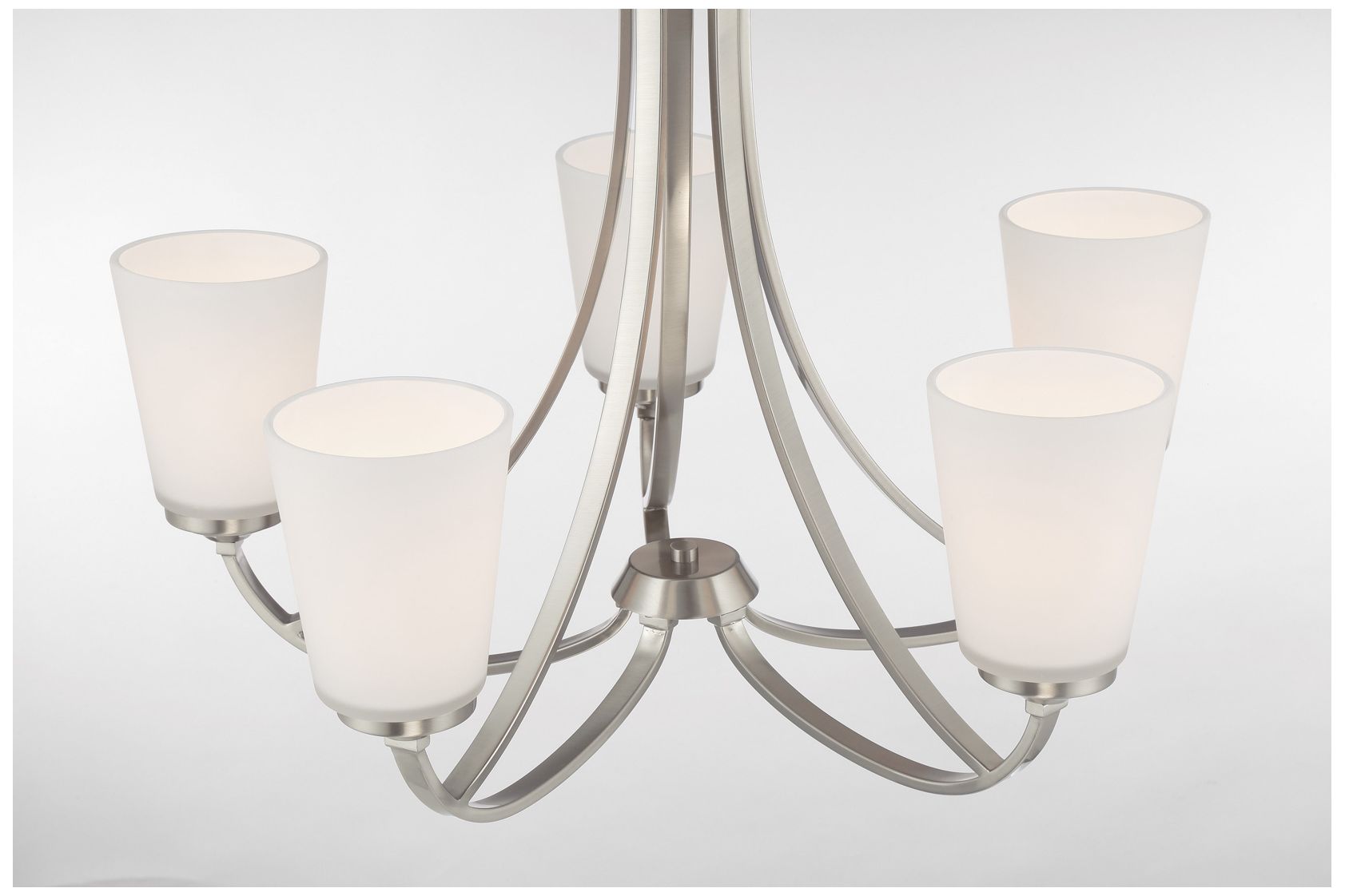 Image 4 Minka-Lavery Overland Park 26" Wide 5-Light Brushed Nickel Chandelier more views