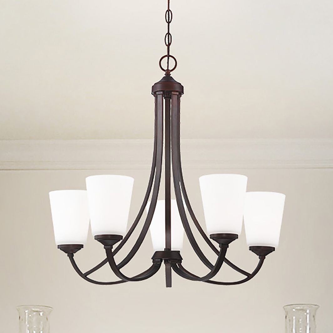 Minka Lavery Overland Park 26" Wide Vintage Bronze 5-Light Chandelier