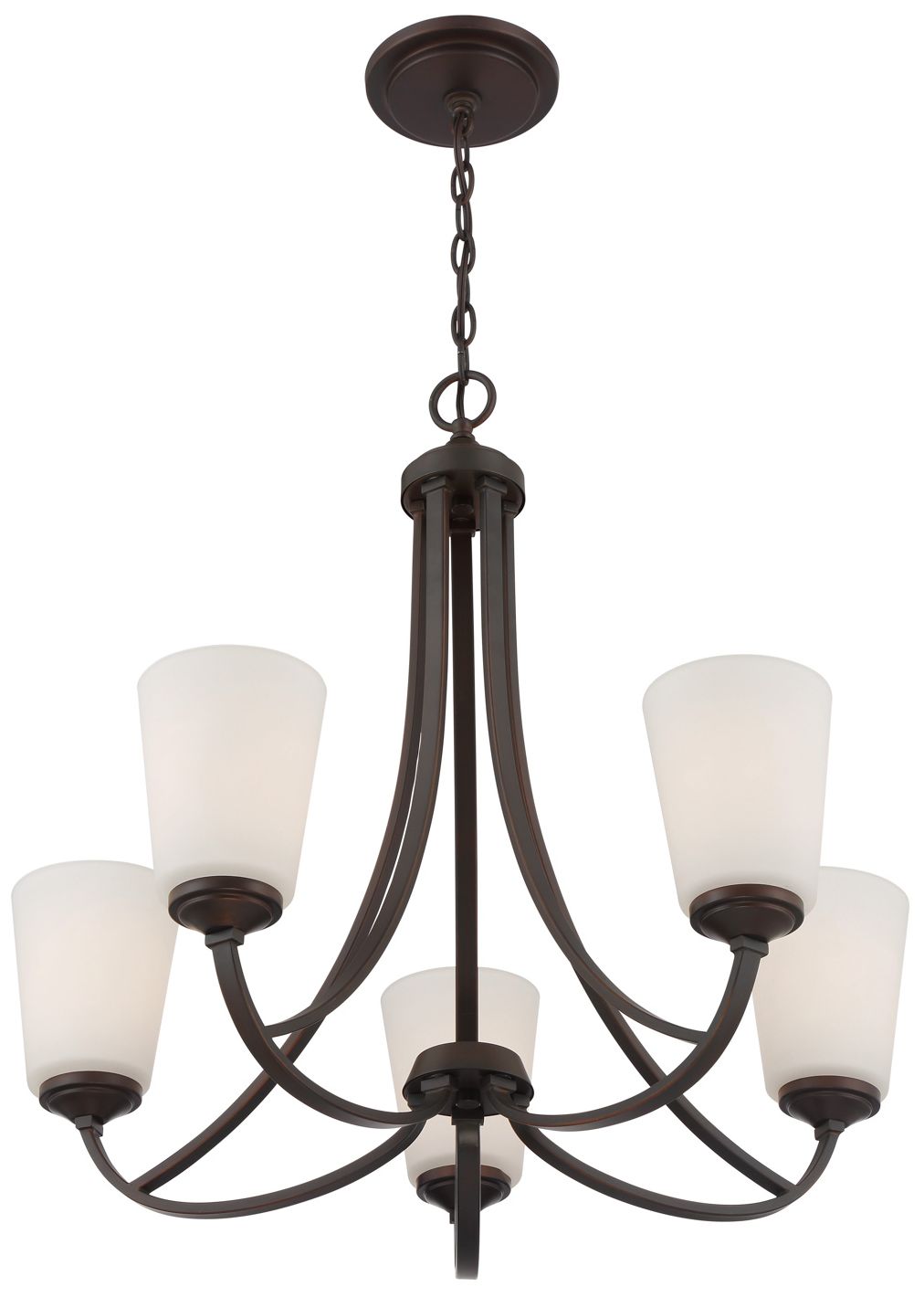 Image 7 Minka Lavery Overland Park 26" Wide Vintage Bronze 5-Light Chandelier more views