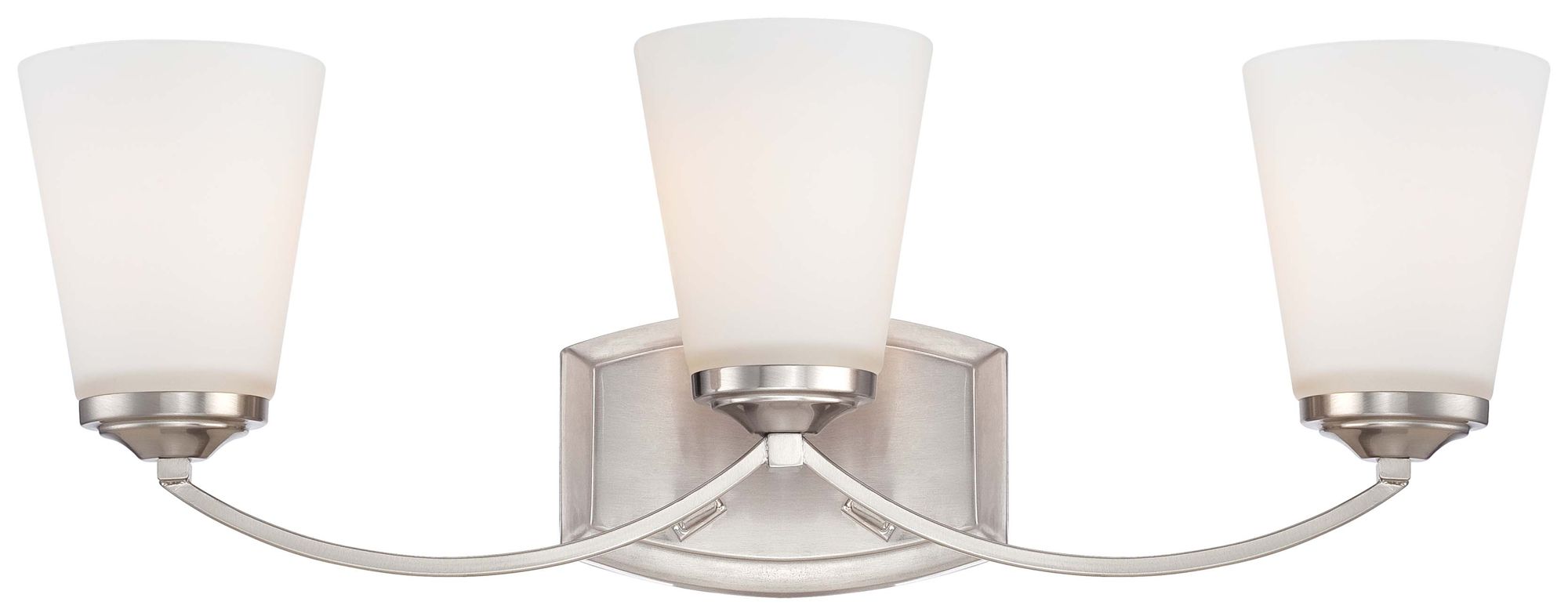 Image 4 Minka-Lavery Overland Park 3-Light Brushed Nickel Bath more views