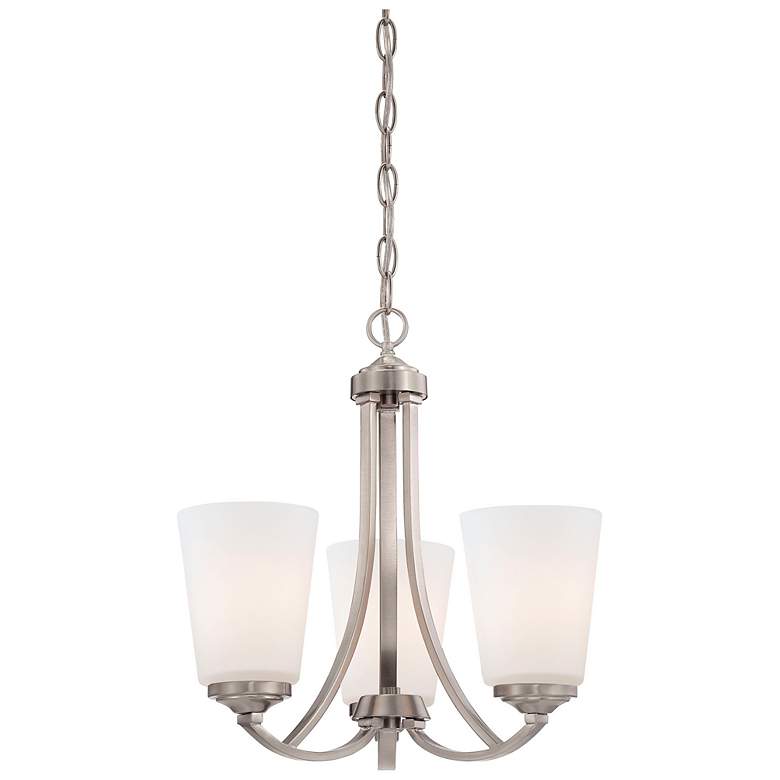 Image 1 Minka-Lavery Overland Park 3-Light Brushed Nickel Mini Chandelier
