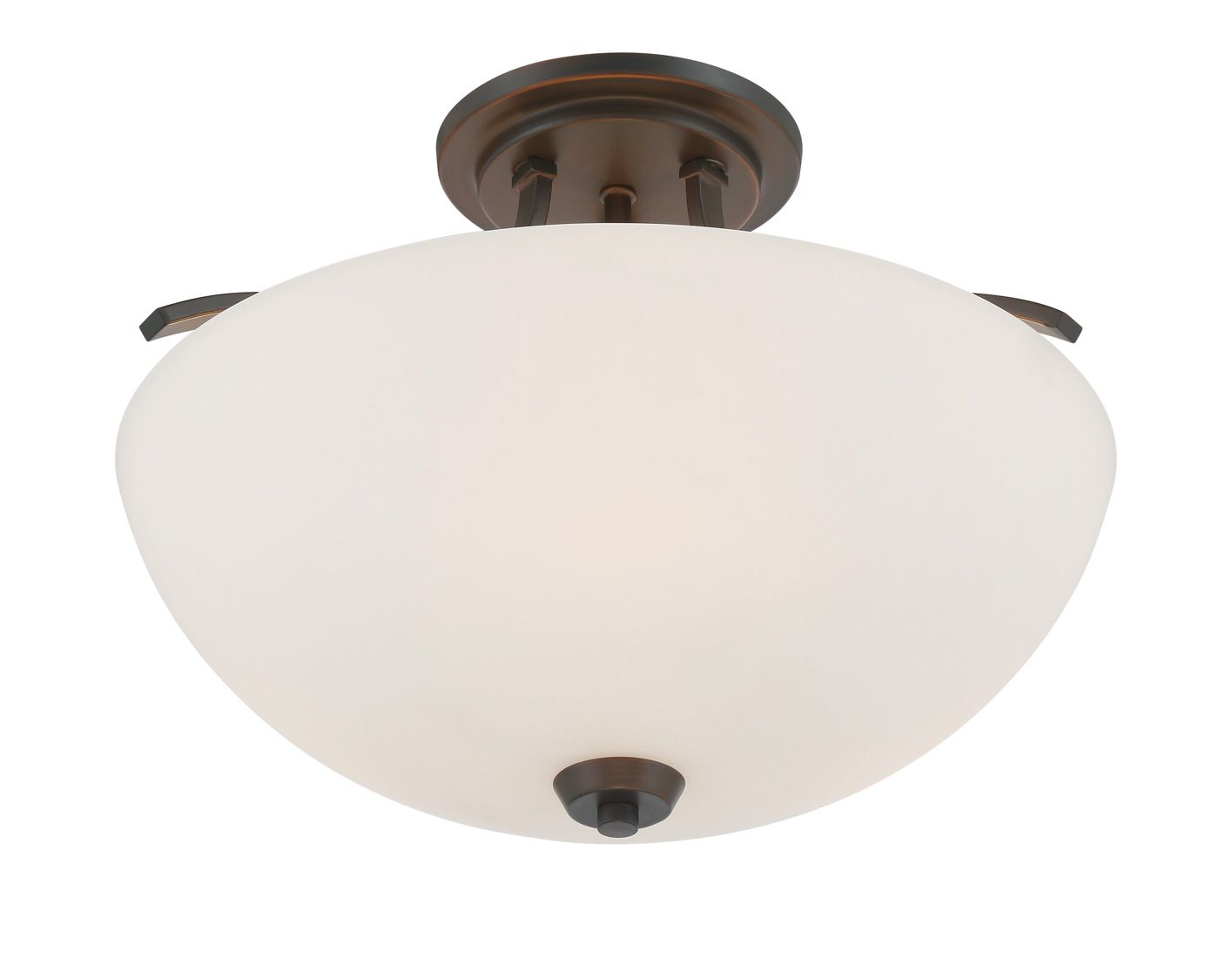 Image 5 Minka-Lavery Overland Park 3-Light Vintage Bronze Semi Flush more views