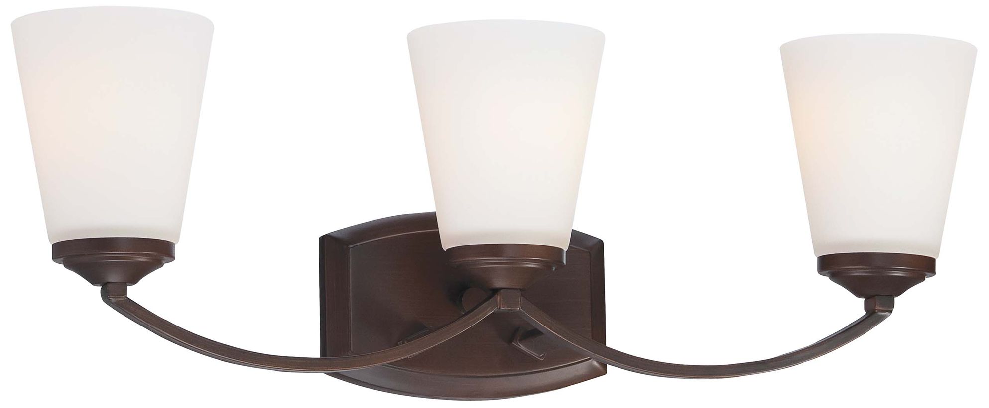 Image 2 Minka-Lavery Overland Park 3-Light Vintage Bronze Vanity Light