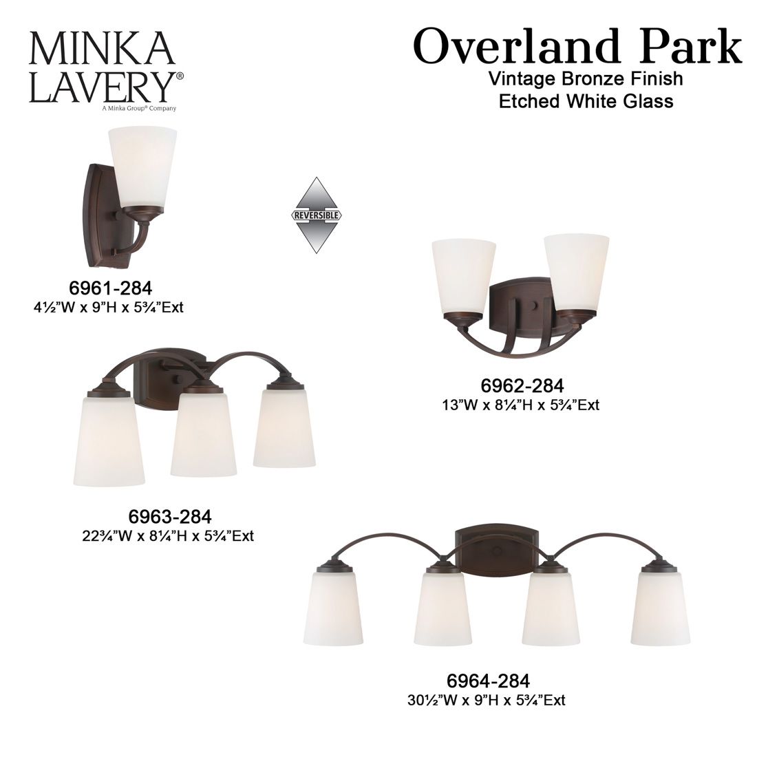 Minka-Lavery Overland Park 3-Light Vintage Bronze Vanity Light
