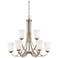 Minka-Lavery Overland Park 30" Wide 9-Light Brushed Nickel Chandelier