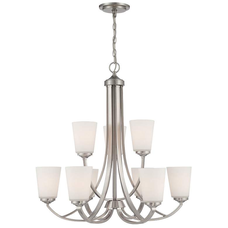 Image 4 Minka-Lavery Overland Park 30" Wide 9-Light Brushed Nickel Chandelier more views
