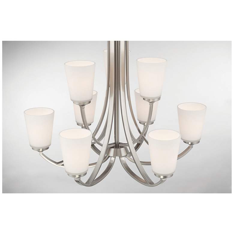 Image 5 Minka-Lavery Overland Park 30" Wide 9-Light Brushed Nickel Chandelier more views
